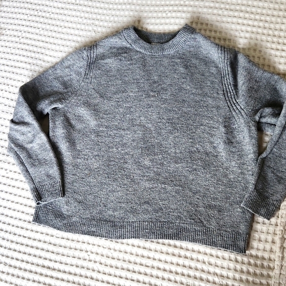 Grey juniors M sweater School Casual Lounge Cozy Lagenlook Activewear - Picture 1 of 6